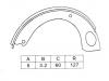 刹车蹄片 Brake Shoe Set:K1246