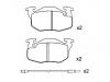 Pastillas de freno Brake Pad Set:77 01 203 213