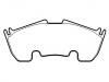 Bremsbelagsatz, Scheibenbremse Brake Pad Set:004 420 98 20